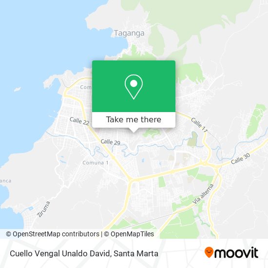 Mapa de Cuello Vengal Unaldo David
