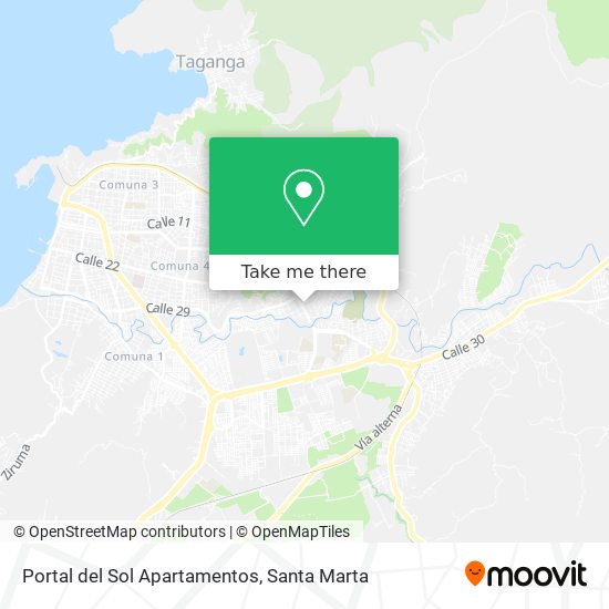 Mapa de Portal del Sol Apartamentos