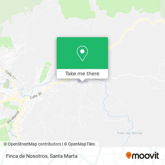 Finca de Nosotros map