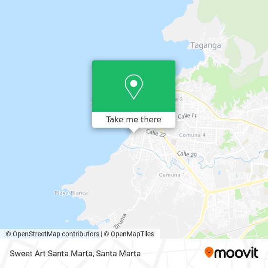 Sweet Art Santa Marta map