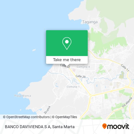 BANCO DAVIVIENDA S A map