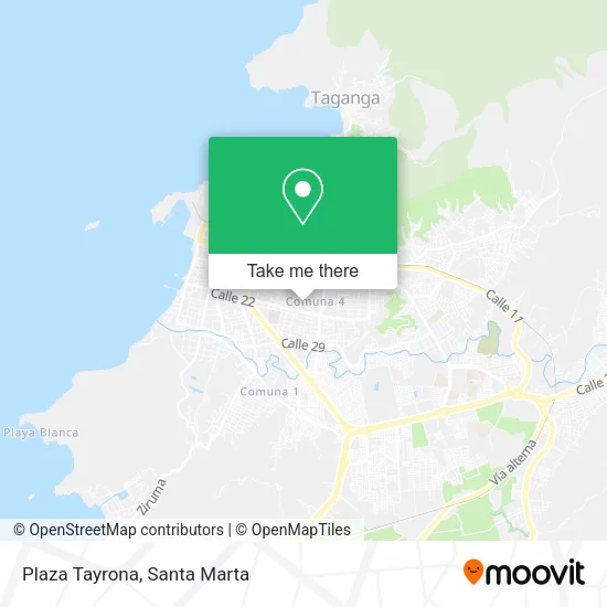 Plaza Tayrona map