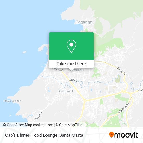 Cab's Dinner- Food Lounge map