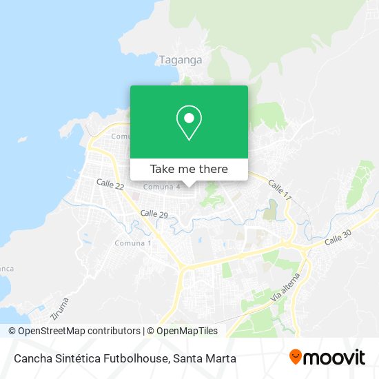 Cancha Sintética Futbolhouse map