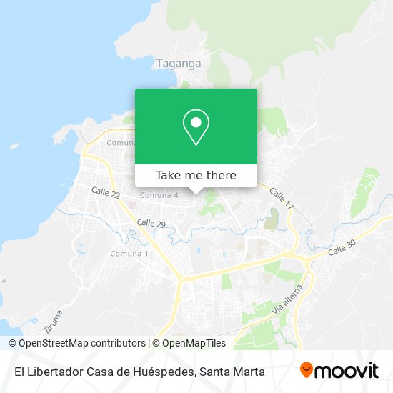 El Libertador Casa de Huéspedes map