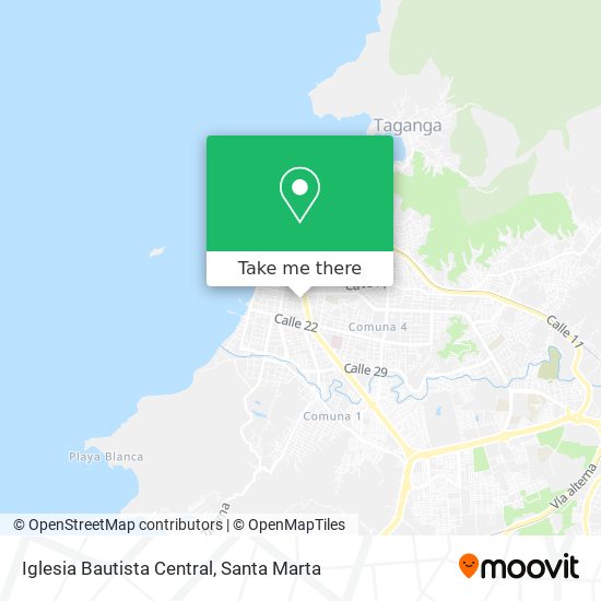 Iglesia Bautista Central map