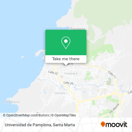 Mapa de Universidad de Pamplona