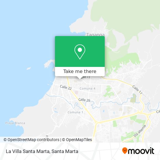 La Villa Santa Marta map