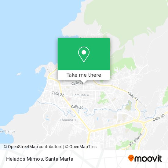 Mapa de Helados Mimo's