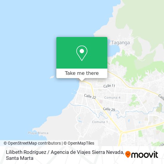Mapa de Lilibeth Rodríguez / Agencia de Viajes Sierra Nevada