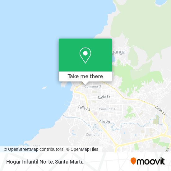 Mapa de Hogar Infantil Norte