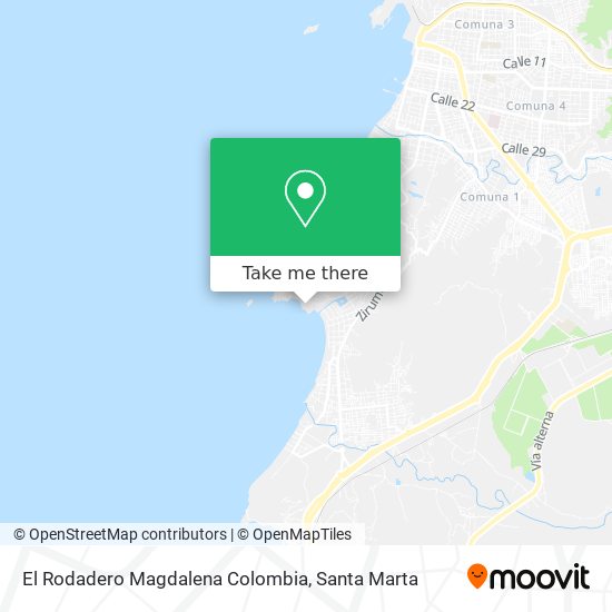 El Rodadero Magdalena Colombia map