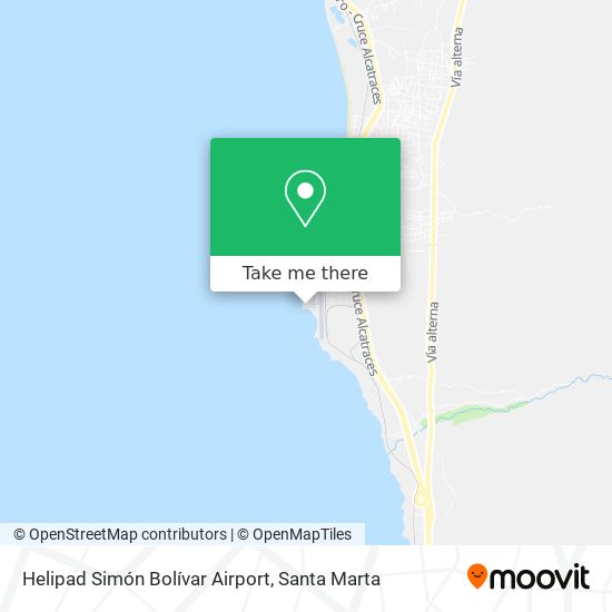 Mapa de Helipad Simón Bolívar Airport