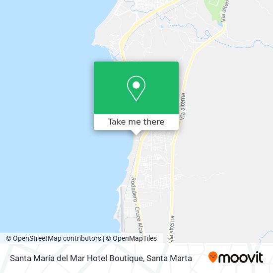 Santa María del Mar Hotel Boutique map