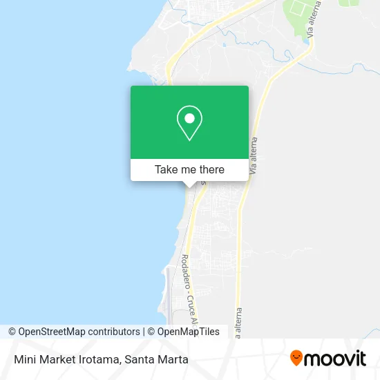 Mapa de Mini Market Irotama