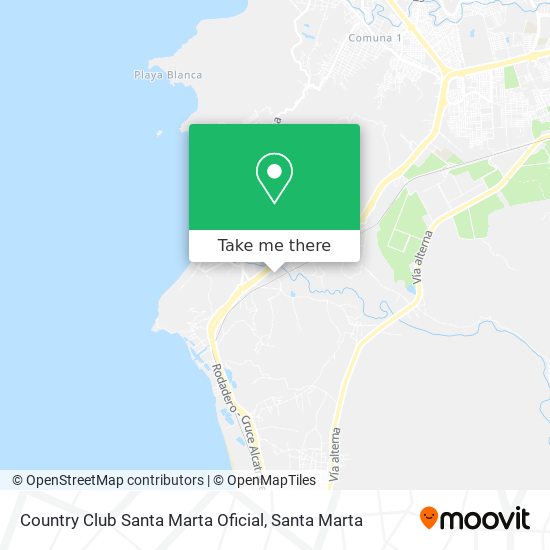Country Club Santa Marta Oficial map