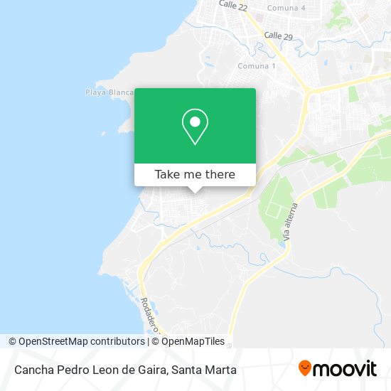 Cancha Pedro Leon de Gaira map