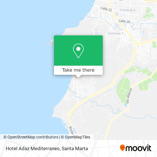 Hotel Adaz Mediterraneo map