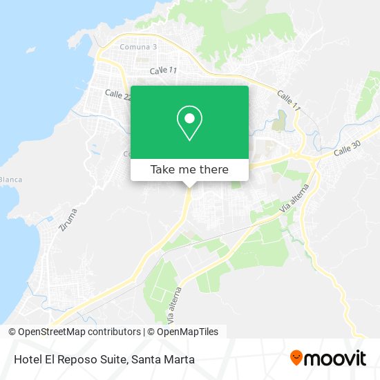 Hotel El Reposo Suite map