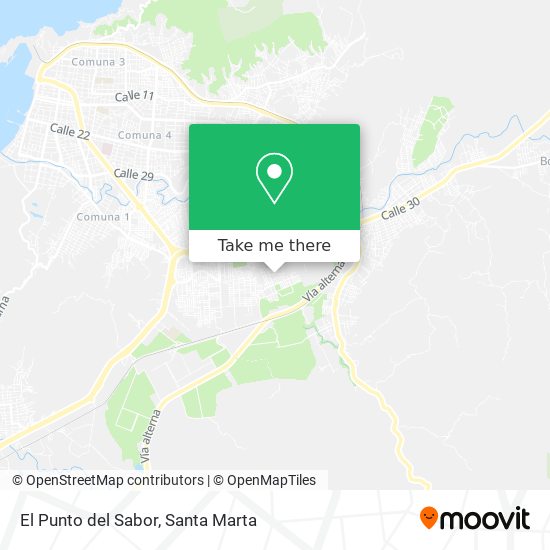 El Punto del Sabor map