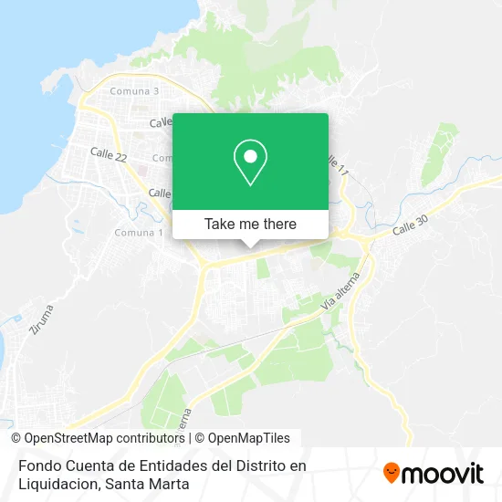 Mapa de Fondo Cuenta de Entidades del Distrito en Liquidacion