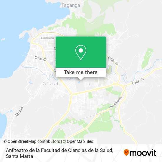 Anfiteatro de la Facultad de Ciencias de la Salud map