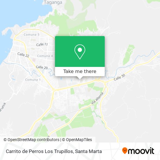 Carrito de Perros Los Trupillos map