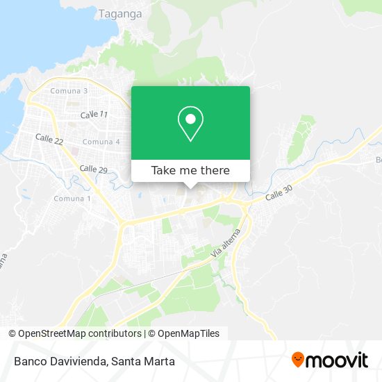 Mapa de Banco Davivienda