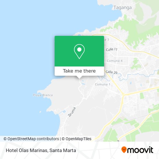 Hotel Olas Marinas map