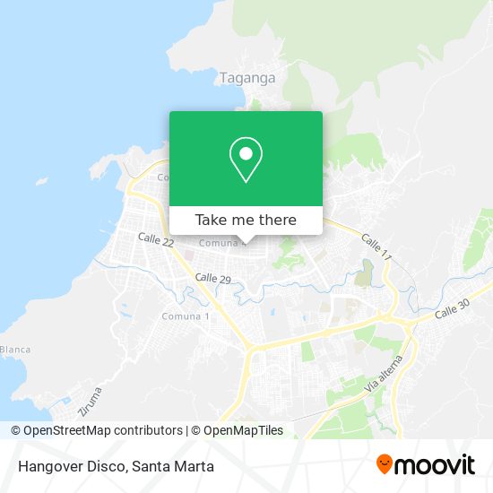 Mapa de Hangover Disco