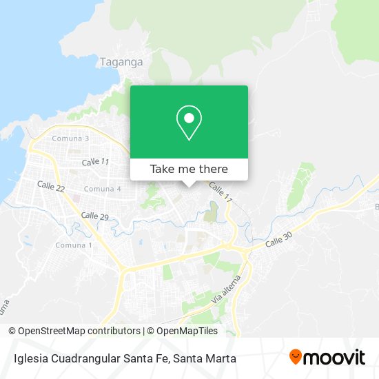 Iglesia Cuadrangular Santa Fe map