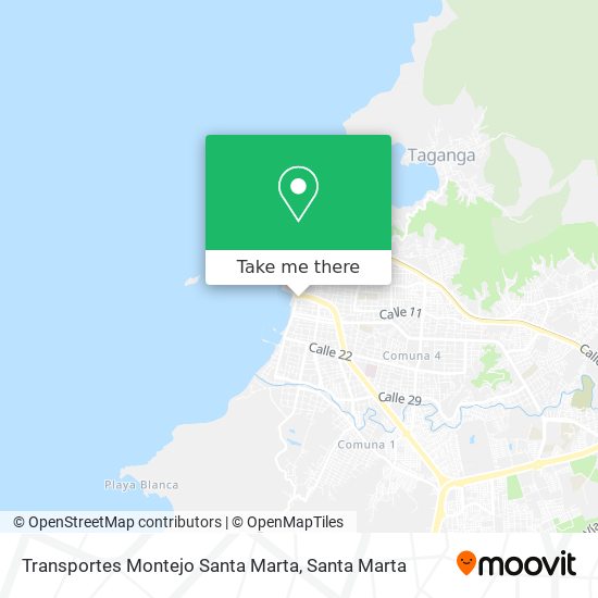 Transportes Montejo Santa Marta map
