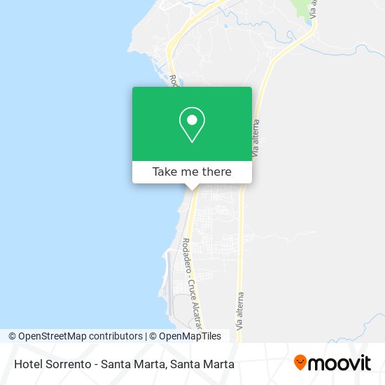 Mapa de Hotel Sorrento - Santa Marta