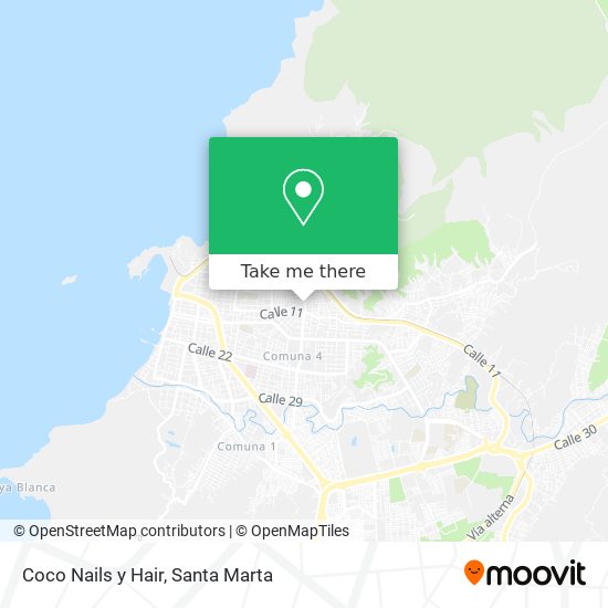 Coco Nails y Hair map
