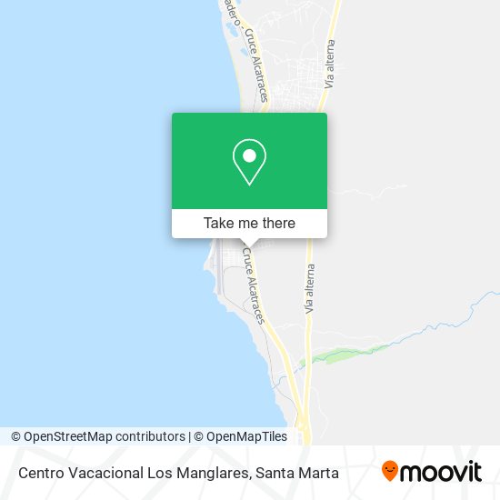 Centro Vacacional Los Manglares map
