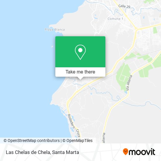 Mapa de Las Chelas de Chela
