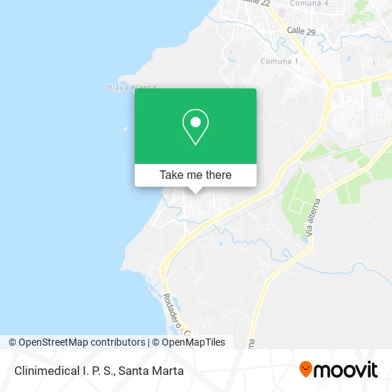 Mapa de Clinimedical I. P. S.