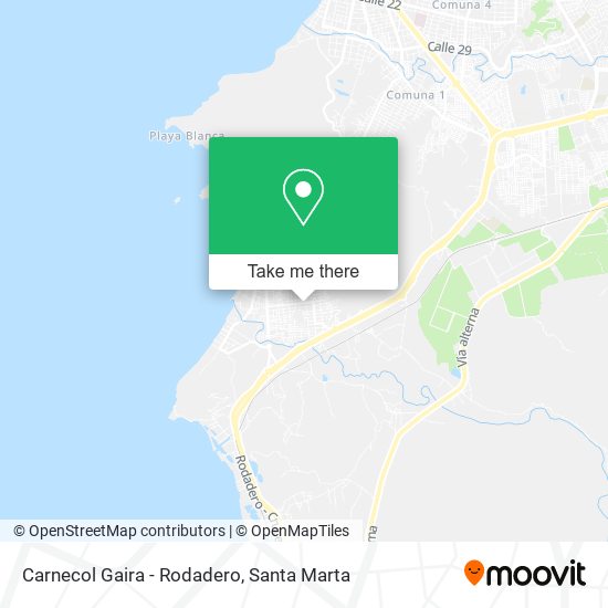 Carnecol Gaira - Rodadero map