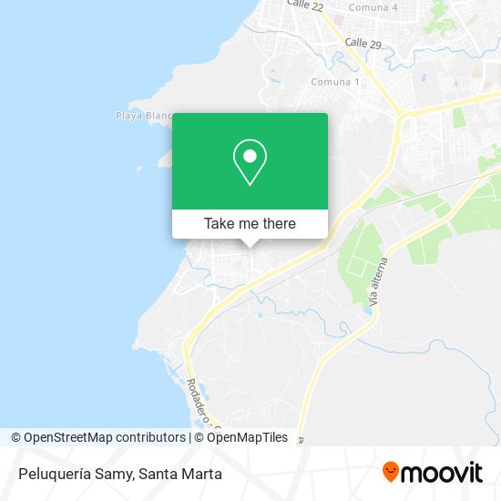 Mapa de Peluquería Samy