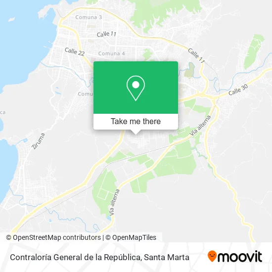Mapa de Contraloría General de la República