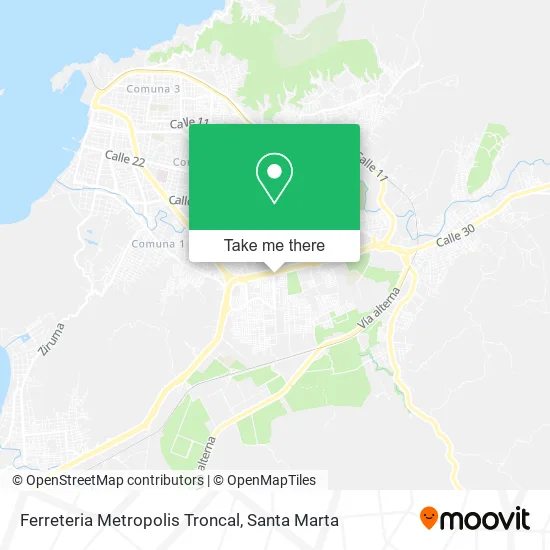 Ferreteria Metropolis Troncal map