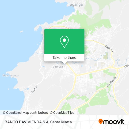 BANCO DAVIVIENDA S A map