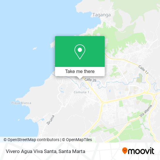 Vivero Agua Viva Santa map