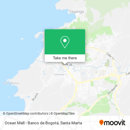 Mapa de Ocean Mall - Banco de Bogotá