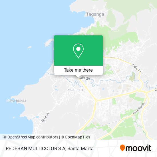 Mapa de REDEBAN MULTICOLOR S A