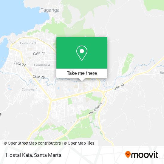 Mapa de Hostal Kaia