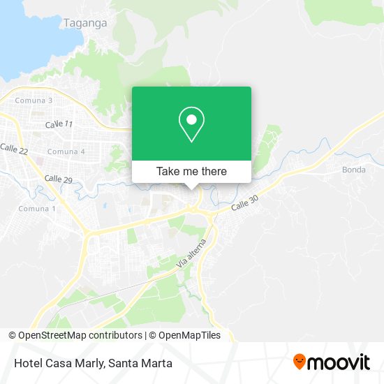 Hotel Casa Marly map