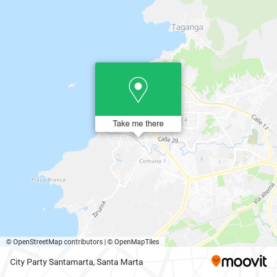 City Party Santamarta map