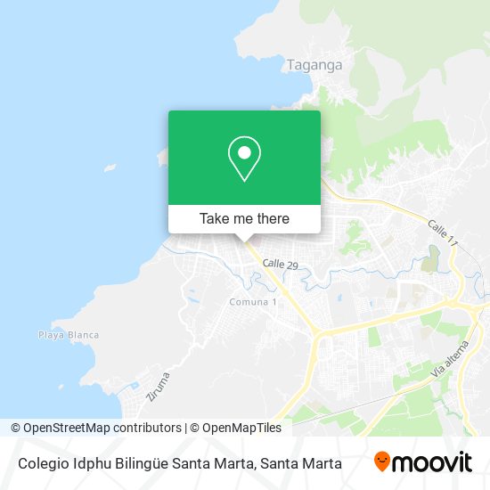 Colegio Idphu Bilingüe Santa Marta map