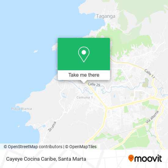 Cayeye Cocina Caribe map